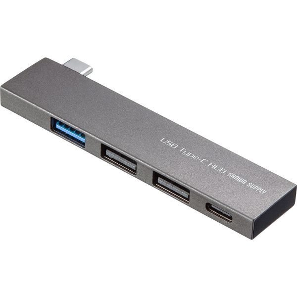 サンワサプライ USB Type-C コンボ スリムハブ USB-3TCH21SN 1個