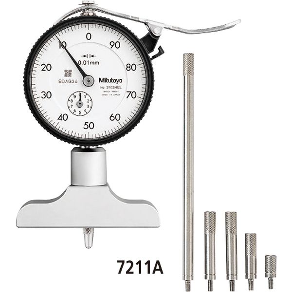 ミツトヨ ダイヤルデプスゲージ 7220A ダイヤルデプスゲ-ジ/100-200 1