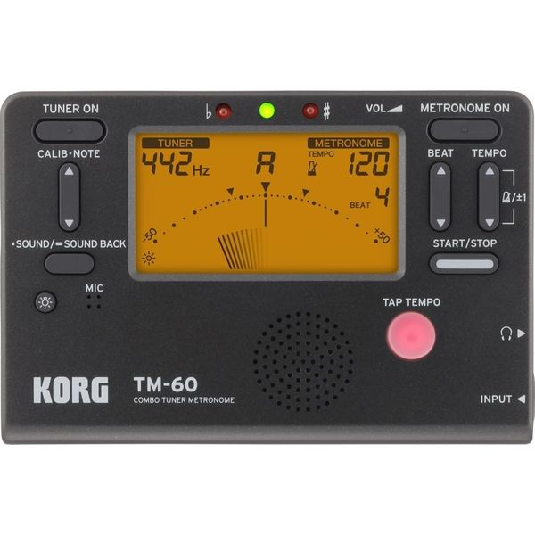 KORG (コルグ) コンボ チューナー メトロノーム TM-60 ブラック TM-60