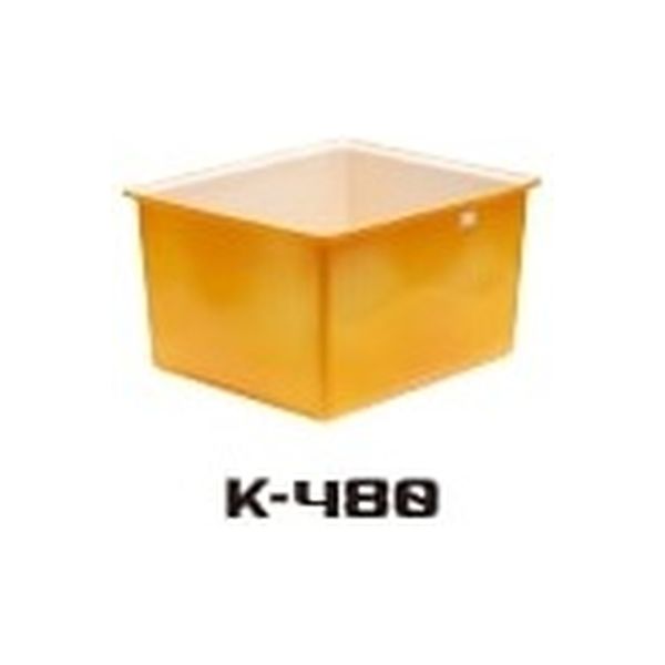 スイコー K型容器 K-150 オレンジ+フタ 回転成形品+台車 セット(受注