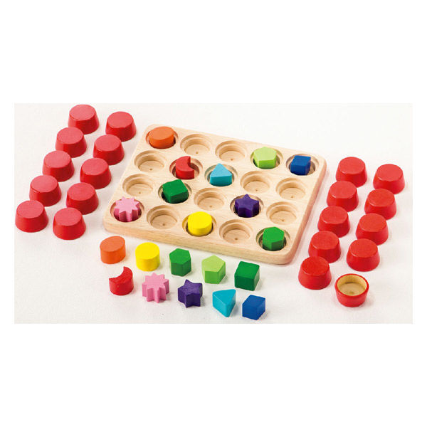 マスセット 色と形合わせ遊び 知育玩具 60329 1セット - アスクル
