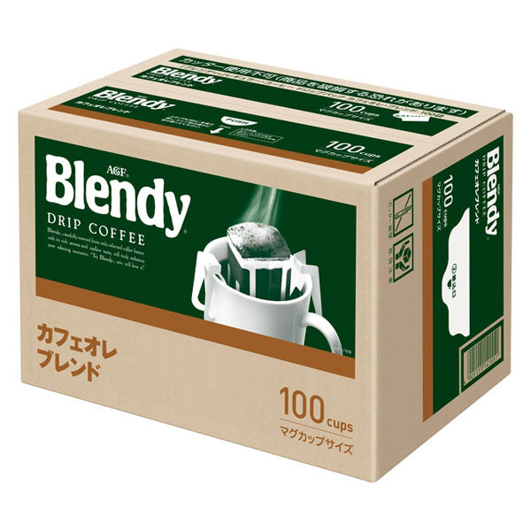 【ドリップコーヒー】味の素AGF 「ブレンディ」 レギュラー・コーヒー ドリップパック カフェオレ・ブレンド 1箱（100袋入）