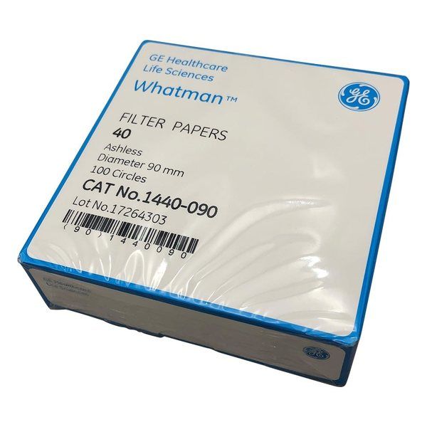 定量濾紙 円形No.40 9.0cm 100枚入 1440-090 1セット(200枚:100枚×2箱)（直送品）