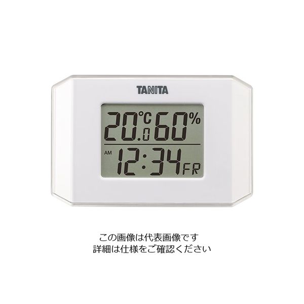 タニタ デジタル温湿度計 ホワイト TT-574-WH 1セット(2個) 63-7292-28（直送品）