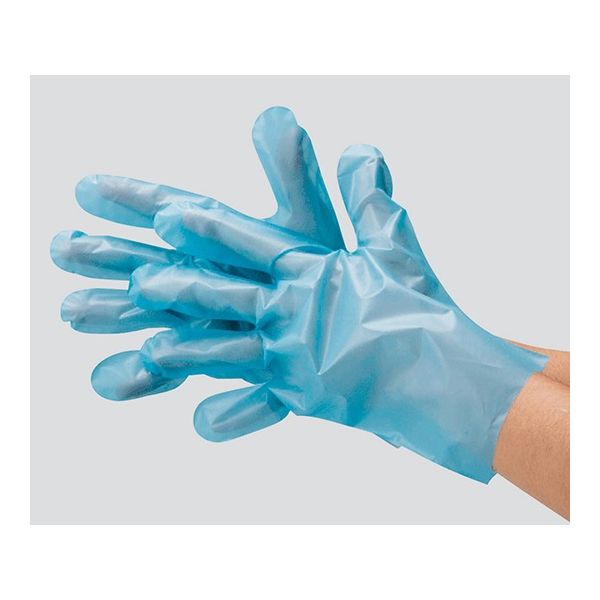 アズワン ポリエチレン手袋 ブルー SS 2019B-SS 1セット(700枚:100枚×7袋) 3-4882-01（直送品）