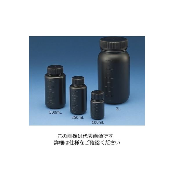 ニッコー・ハンセン Jボトル丸型 広口 遮光 500mL 1本 1530ー14 15-3014-55 1セット(20個:1個×20本)（直送品）