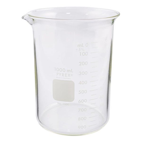 コーニングインターナショナル ビーカー PYREX(R) 1000mL 1000-1L 1セット(2個) 2-9425-11（直送品）
