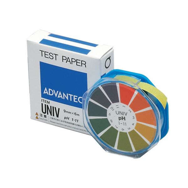 アドバンテック東洋 pH試験紙 ロールタイプ UNIV 07011030 1セット(2巻) 63-1236-71（直送品）