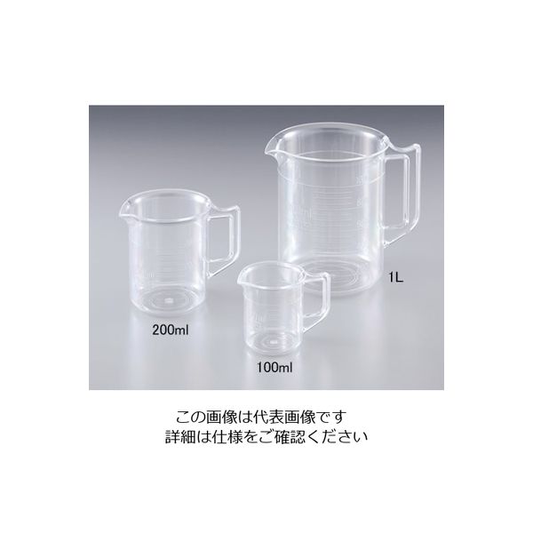 ニッコー・ハンセン PC計量カップ 200mL 1個 3008-0200 1セット(20個) 30-0802-00-55（直送品）