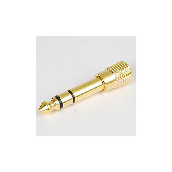 アズワン 3.5Φ→6.3Φステレオ変換アダプター 金メッキ JL3.5JST-6.3PST 1セット(6個) 63-3106-60（直送品）