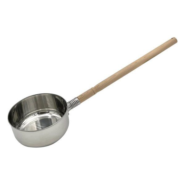 丸山ステンレス 木柄付き水杓子(SUS304) 1.0L ショウ 1セット(2個:1個×2本) 6-518-02（直送品）