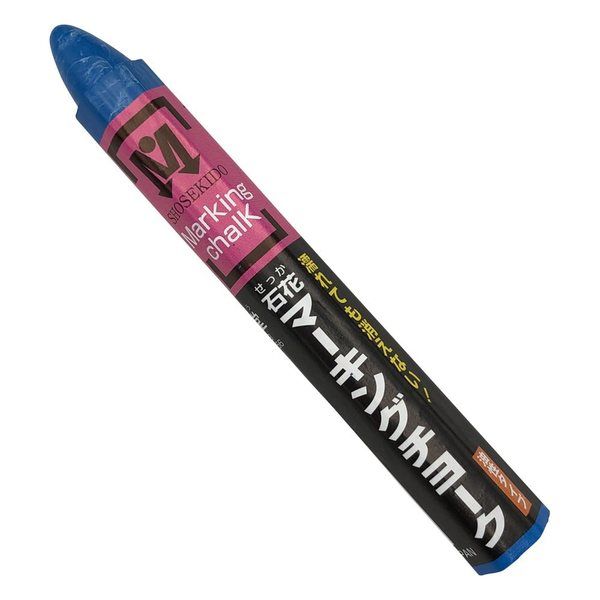 祥碩堂 石花マーキングチョーク 青 1本入 S15429 1セット(40本) 3-7216-05（直送品）