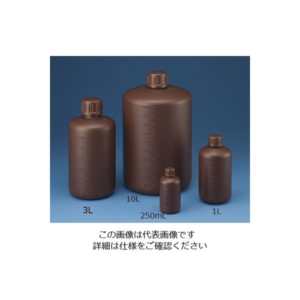 ニッコー・ハンセン 標準規格瓶 丸型広口(遮光) 500mL セットなし 1本 1032-03 1セット(25本) 10-3203-55（直送品）