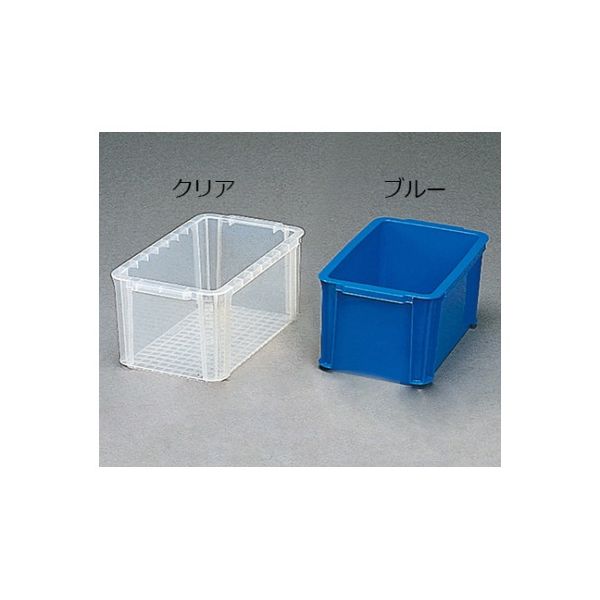 アイリスオーヤマ BOXコンテナ Bー6.6 ブルー 233231/B-6.6 1セット(6個) 61-0424-50（直送品）