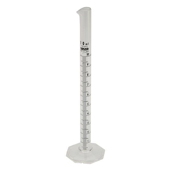 ニッコー・ハンセン ケミカルメスシリンダー 10mL 1個 3001-10 1セット(7個) 30-0110-55（直送品）
