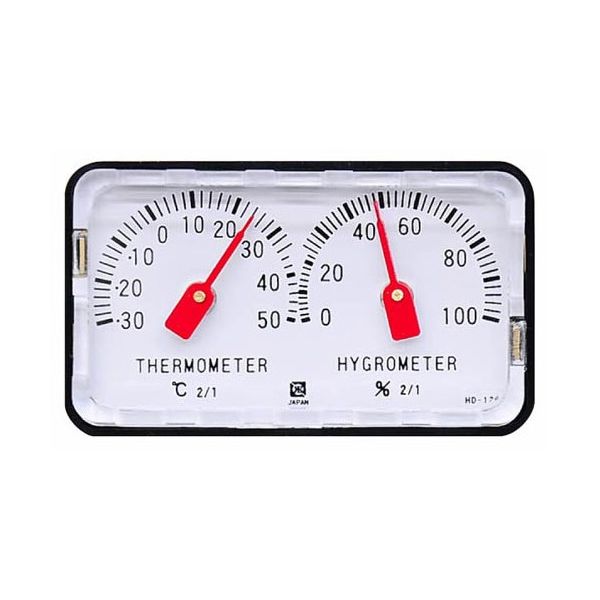 クレセル 精密温湿度計 HD-120 1セット(2個) 62-3965-86（直送品）