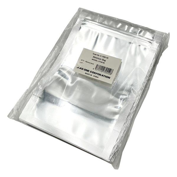 自立式チャック付きアルミ袋 幅:130×チャック下:174mm 底幅37mm 1袋(25枚入) CTAB190（直送品）