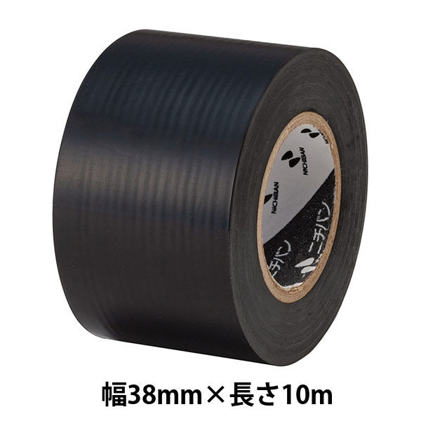 ニチバン ビニールテープ 幅38mm×長さ10m 黒 VT-386 1巻 - アスクル