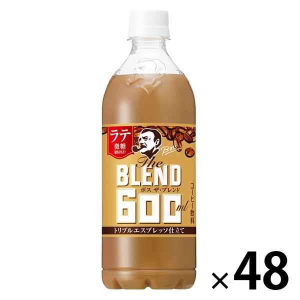 サントリー BOSS（ボス）The BLEND ラテ微糖 600ml 1セット（48