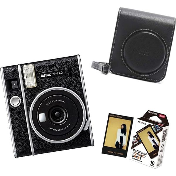 富士フイルム チェキカメラ　instax mini40+カメラケース+チェキフィルム INS MINI40-SET 1セット（直送品）