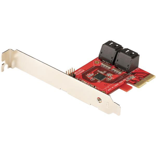4ポート増設SATAカード - 6Gbps　4P6G-PCIE-SATA-CARD　1個　StarTech.com（直送品）