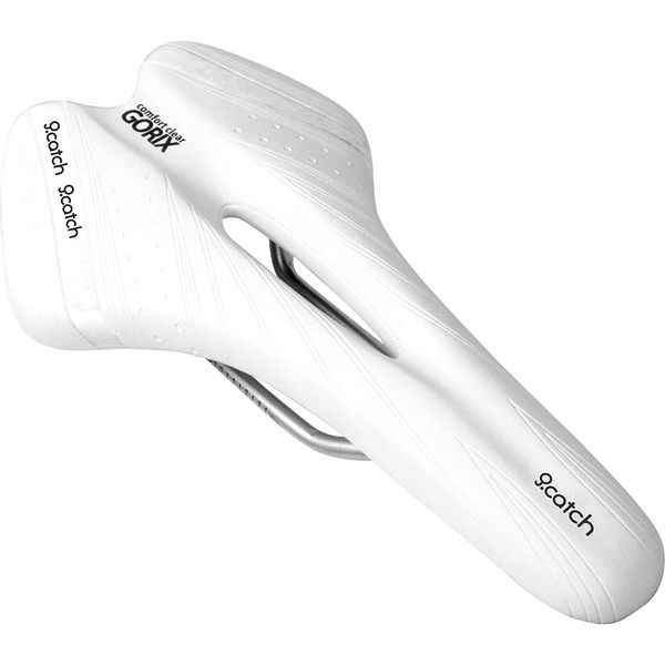 GORIX 自転車サドル フルホワイト A6-1 1個（直送品） - アスクル