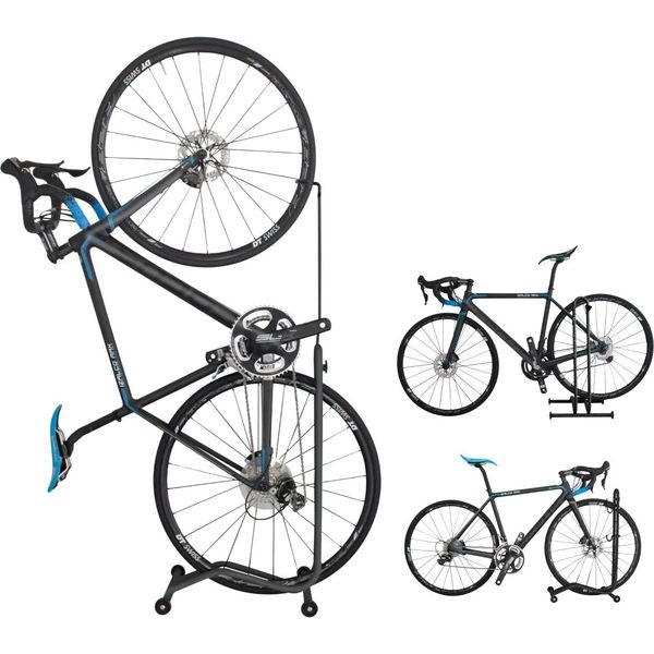 GORIX 自転車3wayスタンド キャスター付 ブラック GX