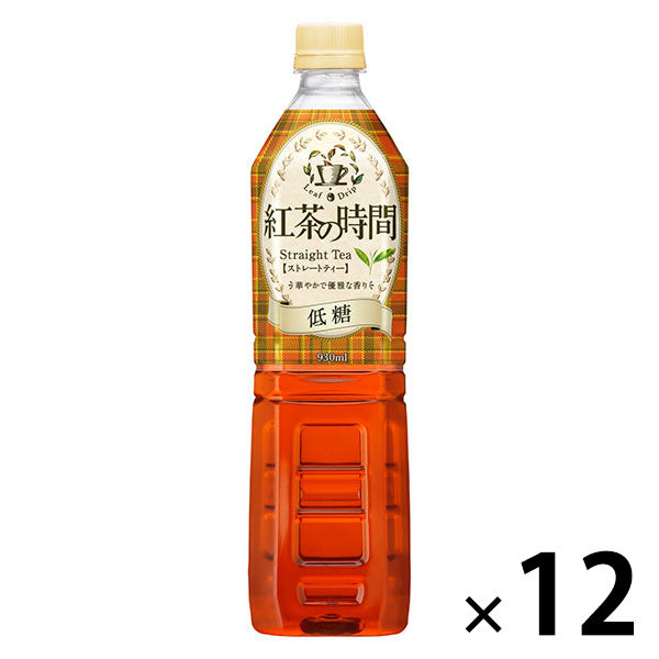 UCC上島珈琲 紅茶の時間 ストレートティー 低糖 930ml 1箱（12本入）