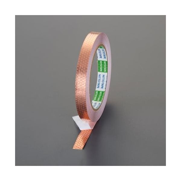 エスコ 10mmx20m 導電性粘着テープ(銅箔) EA944SB-1 1セット(2巻)（直送品）