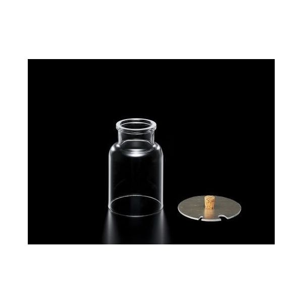 ナリカ 底なし集気びん(アルミ製ふた付き)200mL SIMAX S75-1371