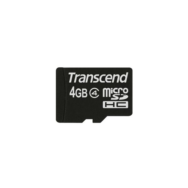 トランセンドジャパン　TS4GUSDC4　４ＧＢ　ｍｉｃｒｏＳＤＨＣカード　（Ｃｌａｓｓ　４　、ＮｏＢｏｘ　＆　Ａｄａｐｔｅｒ）　１個　（直送品）