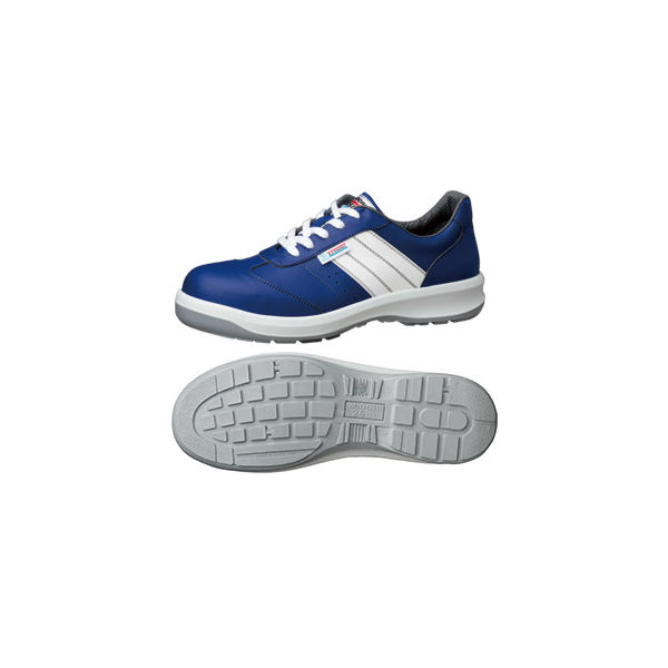 ミドリ安全 JIS規格 安全靴 スニーカータイプ ESG3890 eco 静電 小 23.0cm ブルー 1204160005 1足（直送品）