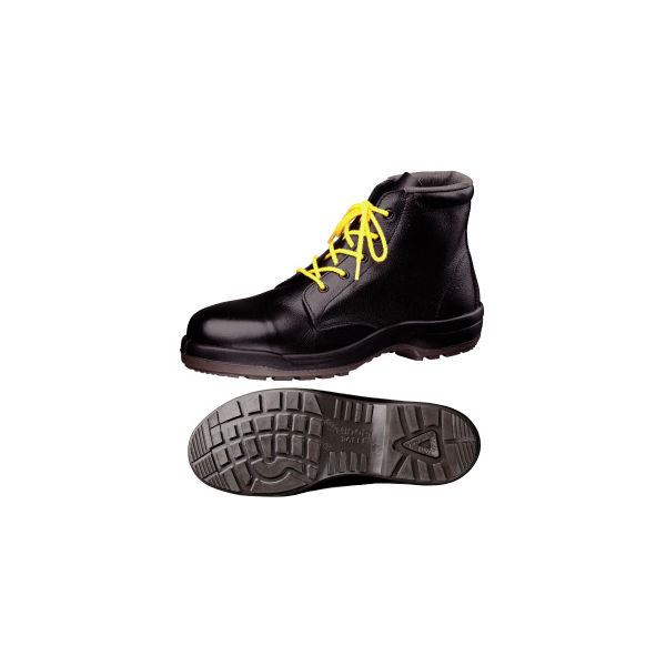 ミドリ安全 JIS規格 安全靴 中編上 ハイカット CF120 静電 24.5cm ブラック 1312052008 1足（直送品）