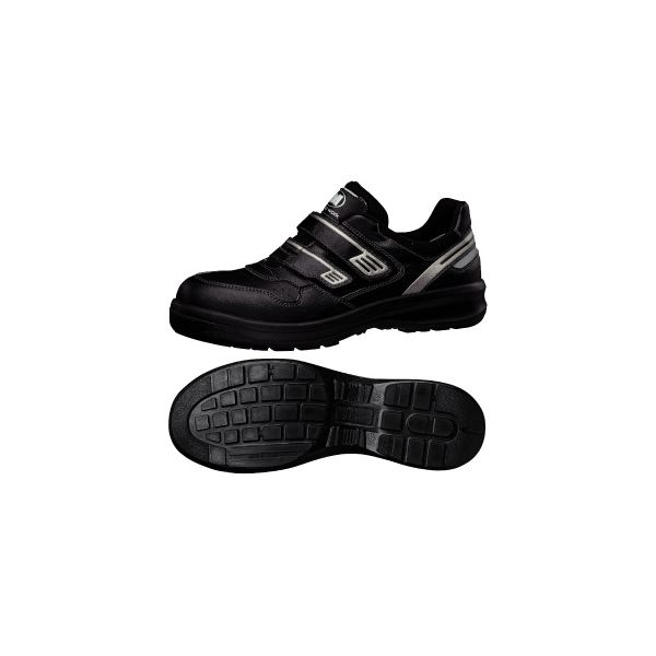 ミドリ安全 JSAA認定 作業靴 プロスニーカー G3695 小 23.0cm ブラック 1204101005 1足（直送品）