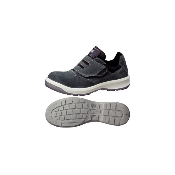ミドリ安全 JIS規格 安全靴 スニーカータイプ G3555 25.0cm グレイ 1204002609 1足（直送品）