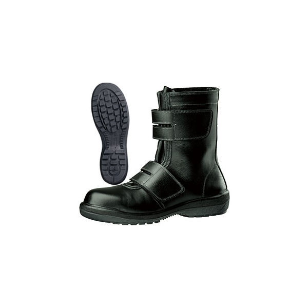 ミドリ安全 JIS規格 安全靴 長編上 ブーツ RT735 24.0cm ブラック