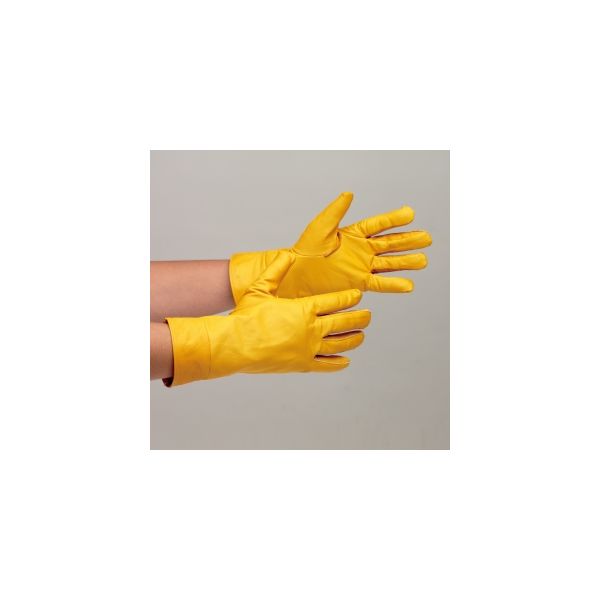 ミドリ安全 革手袋 MTー14 キリン型 黄 フリー 4041051400 1双（直送品）