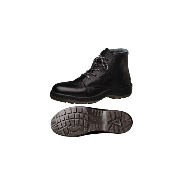 ミドリ安全 JIS規格 安全靴 中編上 ハイカット CF120 23.5cm ブラック 1312025206 1足（直送品）