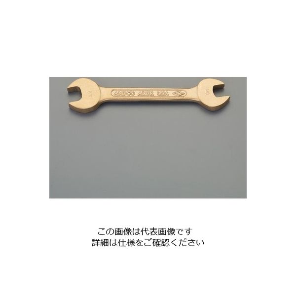 エスコ 3/8” x 7/16” 両口スパナ(ノンスパーキング) EA642LE-2 1本（直送品）