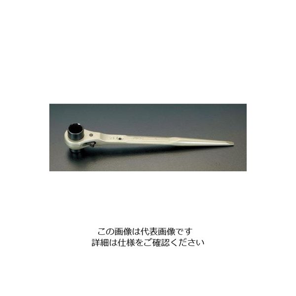 エスコ 21x24mm/355mm ラチェットレンチ(シノ付) EA602AD-12 1丁（直送品）