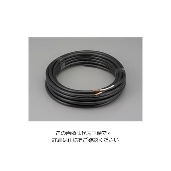 エスコ（esco） 2.0mm2x10m/2芯 ［2種EPゴム］キャブタイヤケーブル 1巻 EA940AX-21（直送品）