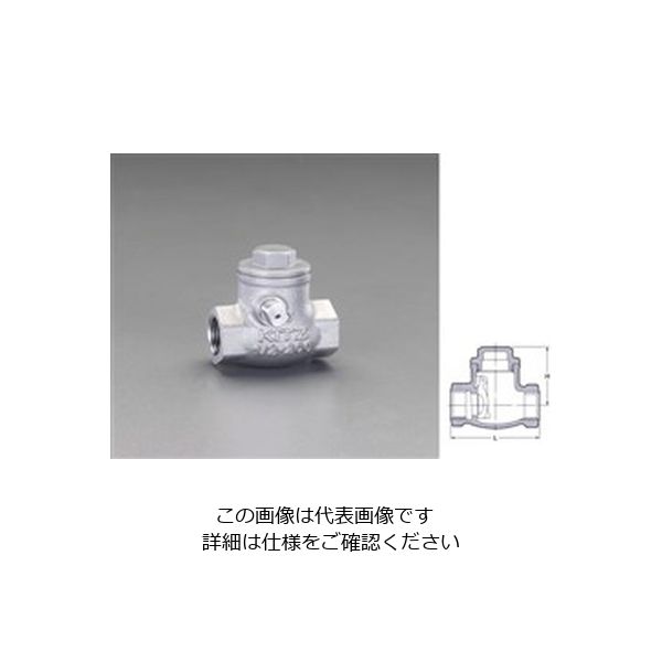 エスコ 1・1/2” スイングチャッキバルブ EA465AA-14 1個（直送品） 26,077円
