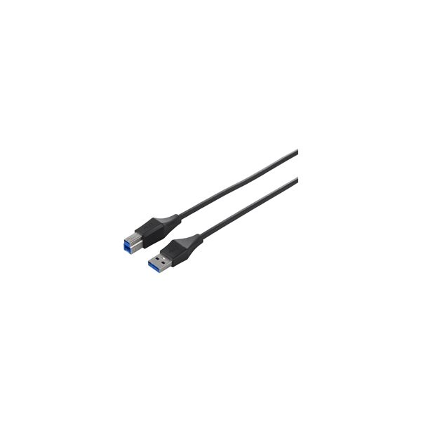 バッファロー ユニバーサルコネクター スリムケーブル A to B ブラック 1.0m USB3.0 BSUABSU310BK 1台（直送品）