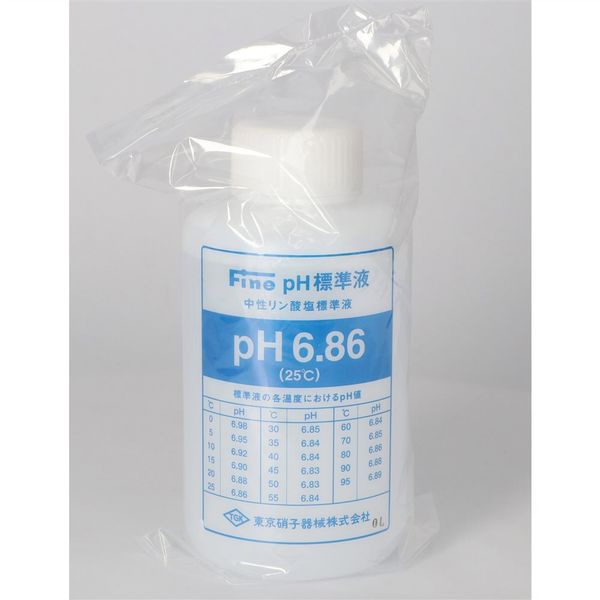 東京硝子器械 Fine pH標準液 PH6.86 500mL 1本 000-66-40-02（直送品