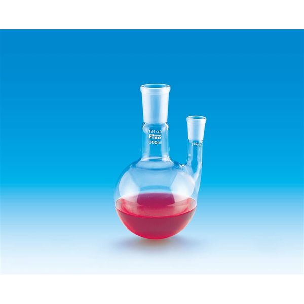 東京硝子器械 Fine共通二口丸型フラスコ 1000mL 24-15 1個 330-15-40-05（直送品） - アスクル