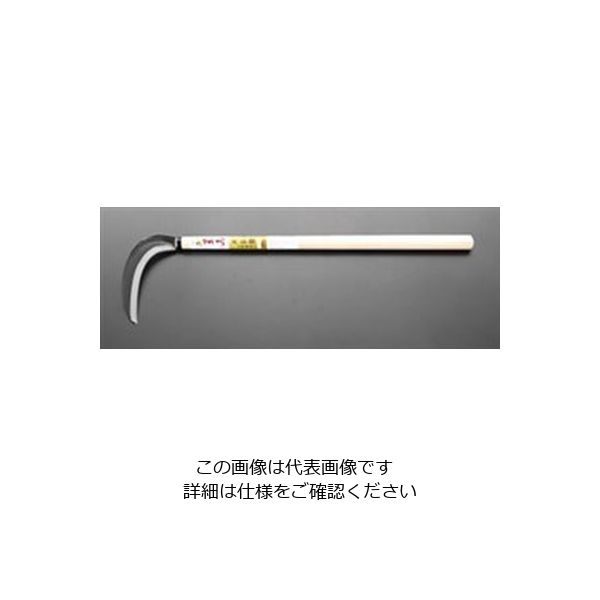 エスコ 180mm/ 710mm 中厚鎌(刈り払) EA650BB-10 1セット(2本)（直送品）