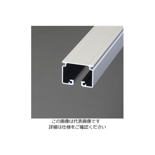 エスコ 40x30mm/2.0m 重量用レール(スチール製) EA970FB-2 1セット(2本)（直送品）