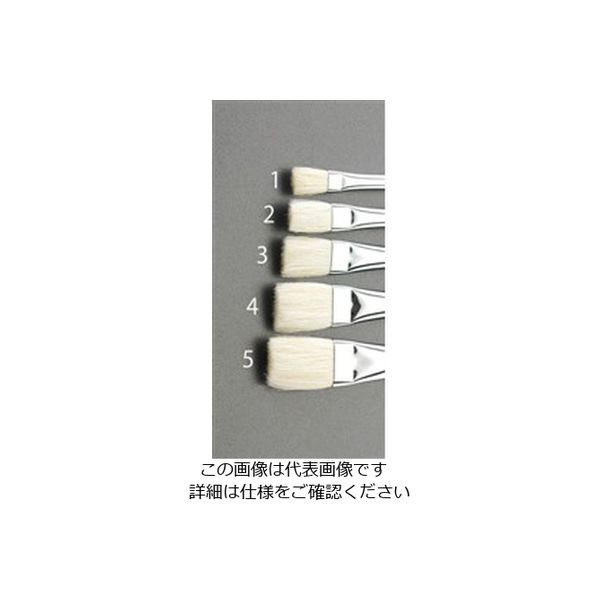 エスコ 3号 ポスター筆(羊毛) EA109MK-3 1セット(6本)（直送品）