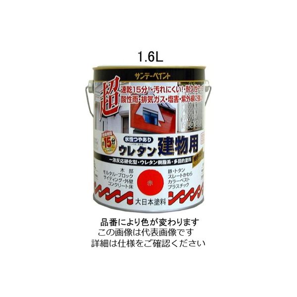 エスコ 1.6L [水性]多目的塗料(建物用/ライトグレー) EA942EA-22 1