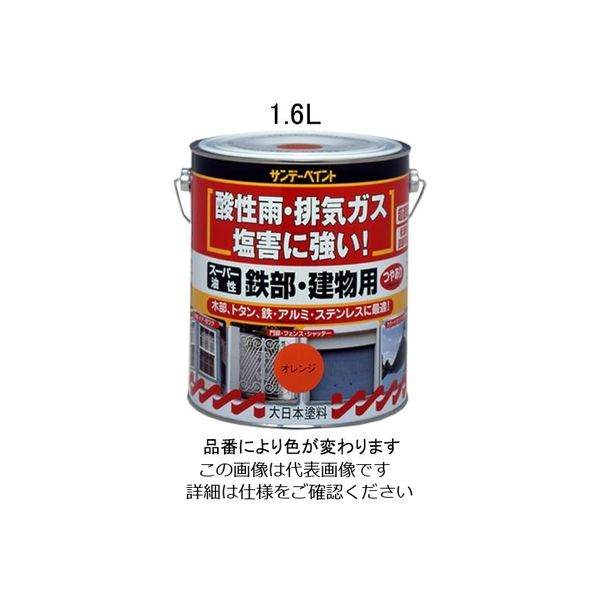 エスコ 1.6L 油性・多目的塗料/鉄部・建物用(アイボリ) EA942EC-22 1セット(2缶)（直送品）